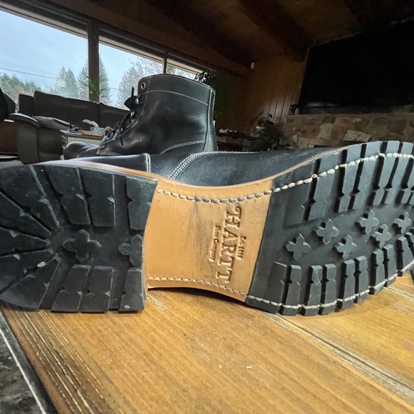 HARTT Ammo Black Leather Combat Boots, Size 9d - Picture 7 of 13